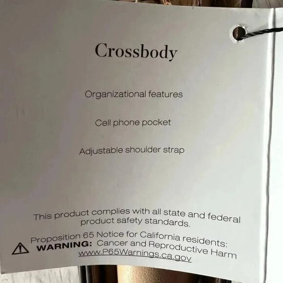 Adrienne Vittadini  Moc Croc Taupe Crossbody bag NWT - Picture 12 of 14